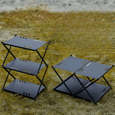 Etagères de rangement - OutdoorRack™ - Noir - Paradis du camping