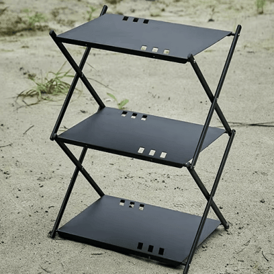 Etagères de rangement - OutdoorRack™ - Noir - Paradis du camping