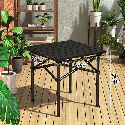 Table camping pliante - CampingFoldingTable™ - Noir - Paradis du camping