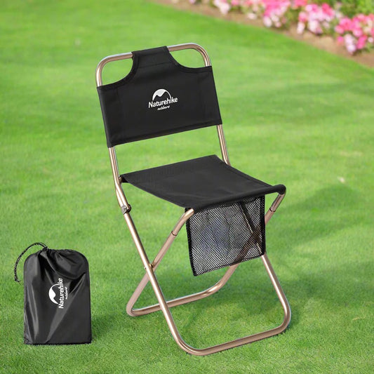 Chaise de Camping - NaturehikeChair™ - Noir - Paradis du camping