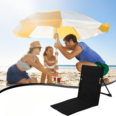 Chaise Pliable - SitAnywhere™ - Noir - Paradis du camping