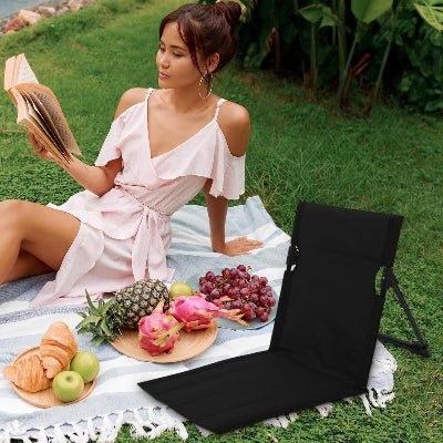Chaise Pliable - SitAnywhere™ - Noir - Paradis du camping
