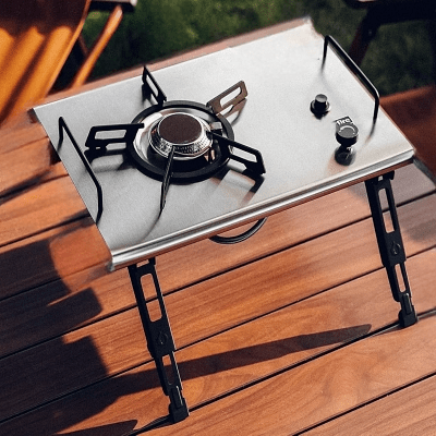 Réchaud à gaz camping - CampGasStove™ - Gris - Paradis du camping