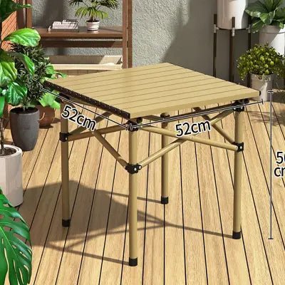 Table camping pliante - CampingFoldingTable™ - Doré - Paradis du camping